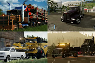 develop custom ats, ets2, truck simulator mods, farming simulator, fs22, farm