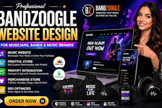 do bandzoogle website bandzoogle website music production printful store printfy