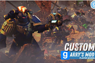 make a custom gmod character playermodel for your garrys mod