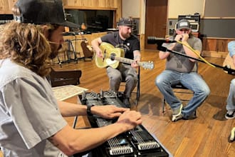 record authentic banjo fiddle mandolin and upright bass for your folk song