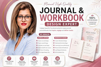 do journal design, journal formatting, canva book design, workbook design