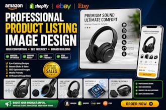 design product listing images for amazon shopify ebay etsy product image design