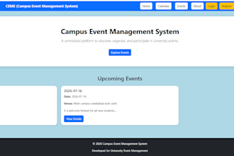 build event registration website with ticket sales