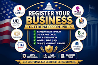 do sam gov registration, uei, cage code, sba, wosb, mbe, 8a and 501c3