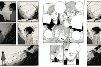 draw dark manga, gothic horror illustration and dark fantasy art, anime manga