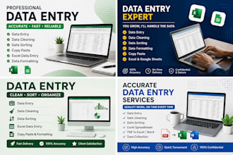 provide fast and reliable data entry, data cleaning, sorting and formatting