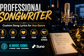write original song lyrics in any genre