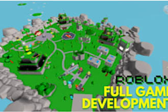 create a full roblox game, build your map, and develop your game