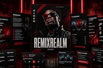 design a music release press kit epk for artists and labels