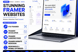 framer website design, framer landing page as framer developer