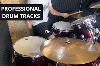 record professional acoustic drums for your song