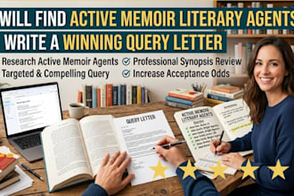 find active memoir literary agents and write a winning query letter