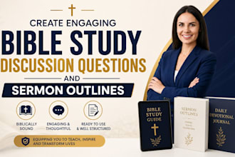 create engaging bible study discussion questions and sermon outlines
