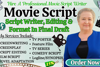 do screenplay movie script feature film script tv series screenwriting tv pilot