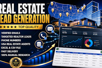 generate targeted real estate leads for agents, realtors, and brokers