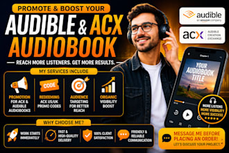 do amazon acx or audible audiobook promotion to boost ranking to get reader
