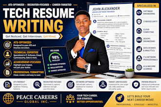 write an ats optimized tech, IT, software engineer resume
