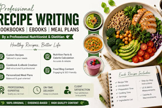 be your cookbook, recipe book, ebook and food blog recipe writer