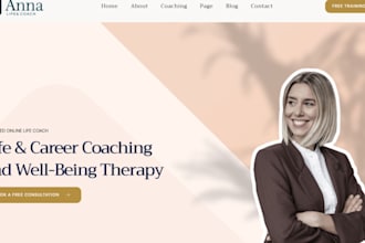 design wix career coach website life coaching consultant booking website