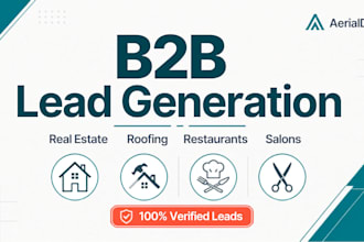 do lead generation for local business, real estate, roofing, restaurants
