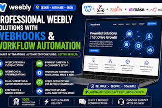 design weebly websites with webhooks and workflow automation