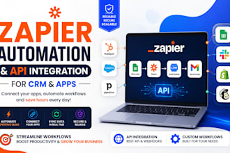create zapier automation and api integration for crm and apps