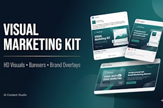 design a complete visual marketing kit with your branding
