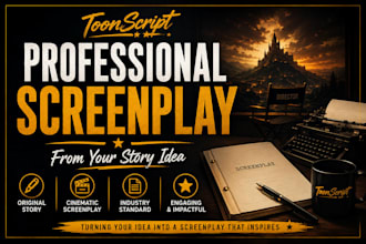 write a professional screenplay from your story idea