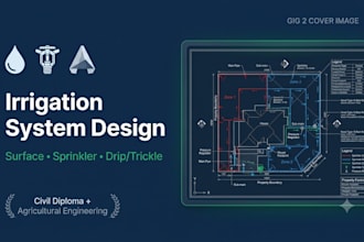 design surface sprinkler and drip irrigation systems