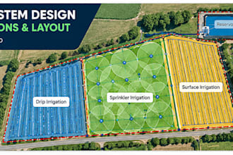 design surface sprinkler and drip irrigation systems
