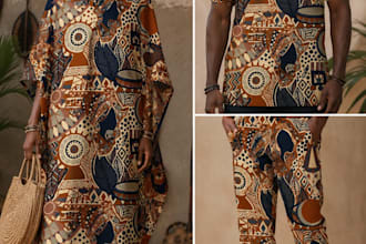 create unique african seamless patterns for fabric and home decor