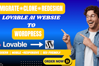 migrate lovable website to wordpress, convert wix, clone lovable to wordpress