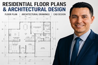 design professional residential floor plans and house plans