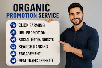 do click farming, organic streaming real visitors engagement