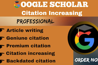 increase google scholar citation