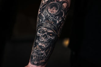 design a modern and minimalist tattoo design