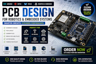 design custom pcb layout and schematic