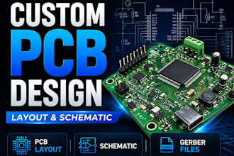 design custom pcb layout and schematic