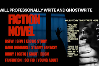 write a custom nsfw, smut erotic story, igbt, steamy romance ghostwriter