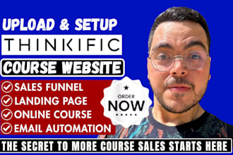 build thinkific online course wesite thinkific course upload thinkific funnel