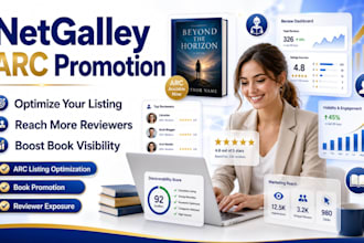 promote and optimize your netgalley arc listing for book promotion