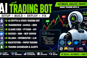 setup ai trading bot claude code alpaca ibkr tradingview docker n8n