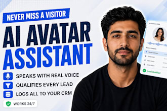 create ai avatar assistant, 3d virtual concierge, voice ai agent, crm automation