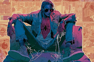 draw epic superhero comic book cover artwork