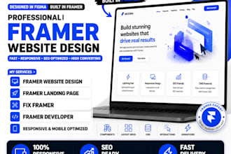 design framer website, framer landing page, figma to framer