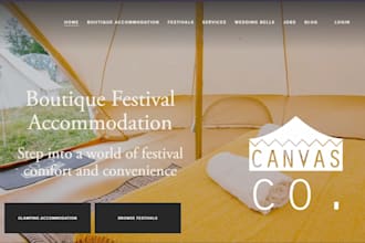 design wix tent rental website wix rental booking website wix booqable website