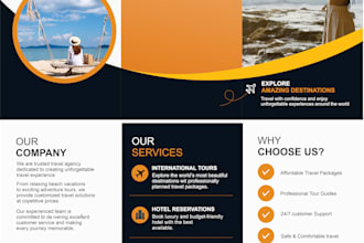 design professional bifold and trifold brochures