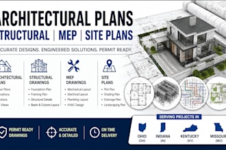 design architectural plans structural engineering drawings mep drawing site plan