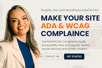 shopify website ada compliance and wcag accessibility for shopify wix wordpress