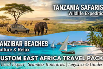 plan your tanzania and zanzibar travel itinerary